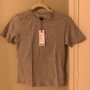 Boohoo Basic Crew Neck Tees 2 FOR ONE! Gray & navy